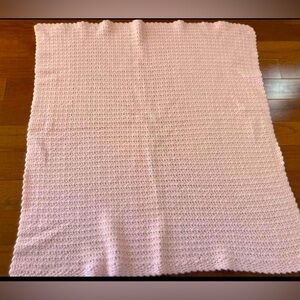 Light Pink Crochet Baby Blanket